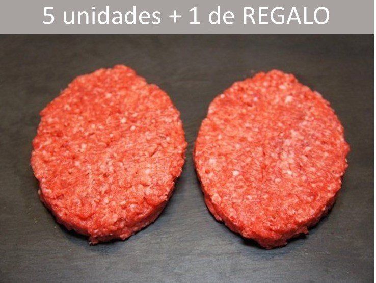 5+1 HAMBURGUESA 100% VEDELLA (unitat) (OFERTA)